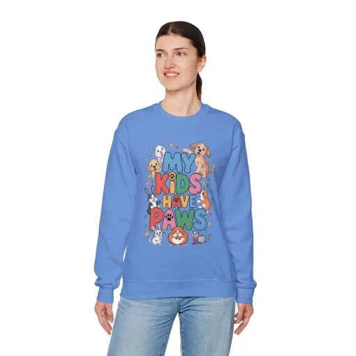 My Kids Have Paws Sweatshirt, Pet Lover Gift, Cute Animal Shirt, Cute Pet Mom Tee, Animal Parent T-Shirt, Gift for Animal Lovers - Image 20