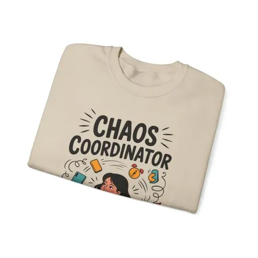Chaos Coordinator Sweatshirt, Funny Mom Life Sweatshirt ,Gift for Busy Moms, Multitasking Mom Gift, Mom Life Sweatshirt, Mother's Day Gift - Image 10