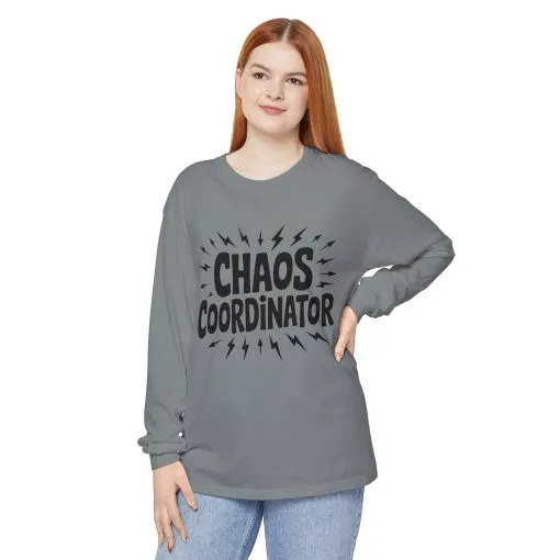 Chaos Coordinator Shirt Unisex Long Sleeve Tee, Funny Mom Life Gift, Mothers Day Shirt, Gifts for Team Leaders, Humor Apparel - Image 15