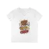 Mom Fuel V-Neck T-Shirt, Funny Gift for Moms, Coffee Lovers, Mother's Day, Everyday Humor, Tired Mom Life Tee, Coffee Loving Moms