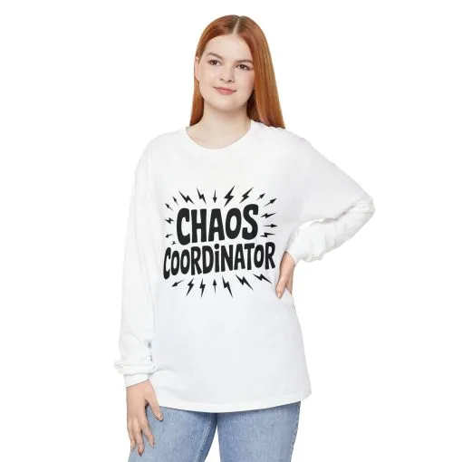 Chaos Coordinator Shirt Unisex Long Sleeve Tee, Funny Mom Life Gift, Mothers Day Shirt, Gifts for Team Leaders, Humor Apparel - Image 6
