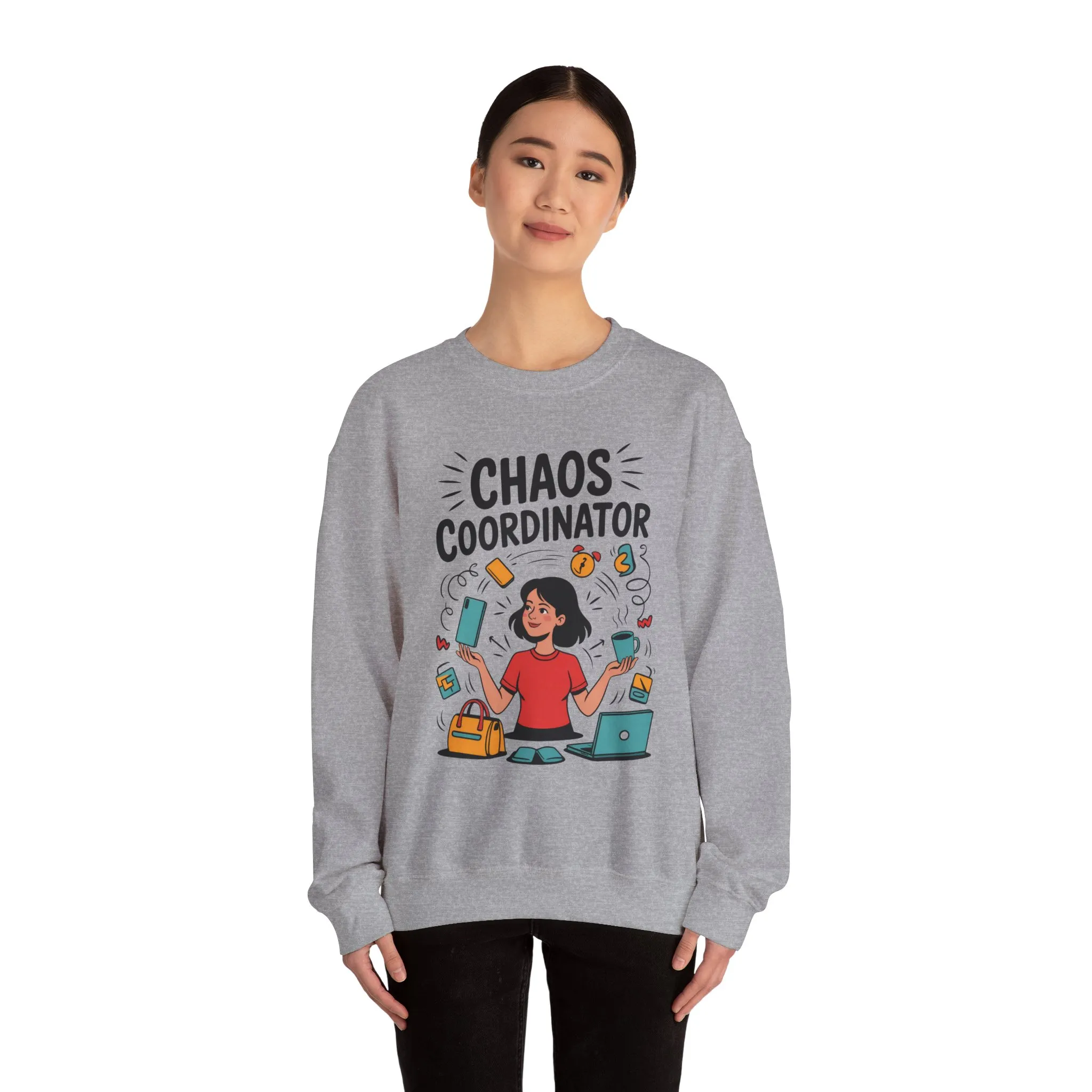 Chaos Coordinator Sweatshirt, Funny Mom Life Sweatshirt ,Gift for Busy Moms, Multitasking Mom Gift, Mom Life Sweatshirt, Mother's Day Gift - Image 15