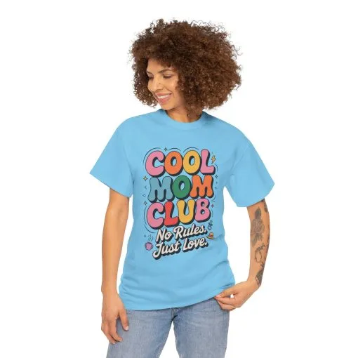 Cool Mom Club Tee, Fun Cotton T-Shirt for Moms, Mothers Day Gift, Parenting Humor Apparel, Fun Mom Shirt, No Rules Just Love Retro Style - Image 21