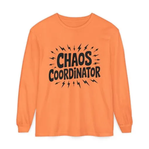 Chaos Coordinator Shirt Unisex Long Sleeve Tee, Funny Mom Life Gift, Mothers Day Shirt, Gifts for Team Leaders, Humor Apparel - Image 28