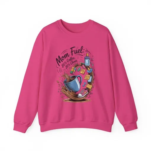 Mom Fuel Unisex Crewneck Sweatshirt, Perfect for Coffee Lovers, Gifts for Moms, Cozy Casual Wear, Funny Graphic Sweatshirt, Mother's Day - Image 32