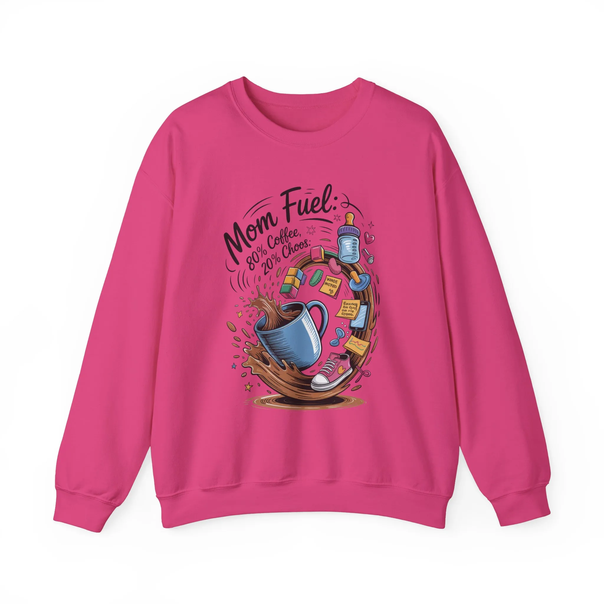 Mom Fuel Unisex Crewneck Sweatshirt, Perfect for Coffee Lovers, Gifts for Moms, Cozy Casual Wear, Funny Graphic Sweatshirt, Mother's Day - Image 32