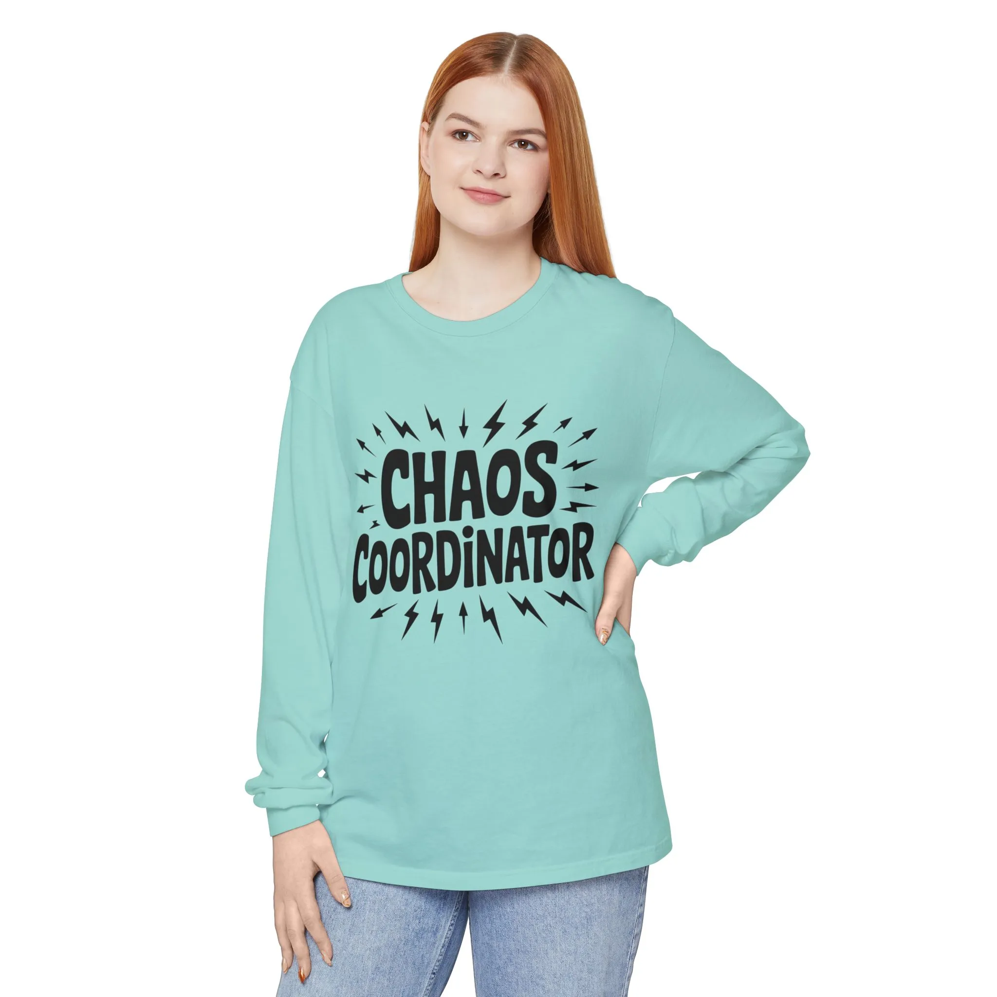 Chaos Coordinator Shirt Unisex Long Sleeve Tee, Funny Mom Life Gift, Mothers Day Shirt, Gifts for Team Leaders, Humor Apparel - Image 41