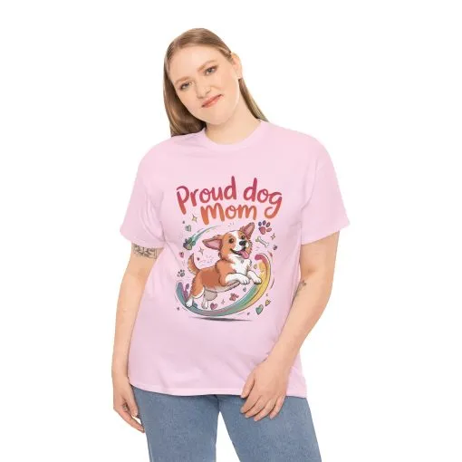 Proud Dog Mom Tee, Cute Pet Lover Shirt, Animal Lover Gift, Dog Mom T-Shirt, Funny Dog Apparel, Gift for Pet Owners, T-Shirt for Pet Moms - Image 24