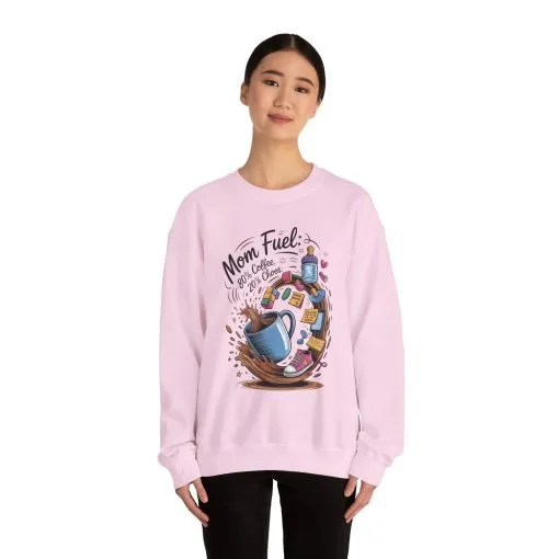 Mom Fuel Unisex Crewneck Sweatshirt, Perfect for Coffee Lovers, Gifts for Moms, Cozy Casual Wear, Funny Graphic Sweatshirt, Mother's Day - Image 30