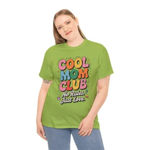 Cool Mom Club Tee, Fun Cotton T-Shirt for Moms, Mothers Day Gift, Parenting Humor Apparel, Fun Mom Shirt, No Rules Just Love Retro Style - Image 15