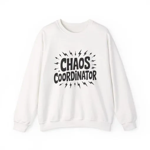 Chaos Coordinator Sweatshirt, Funny Gift for Moms, Mother's Day Gift, TeacherSweatshirt, Casual Graphic Tee, Women's Gift Idea - Image 5