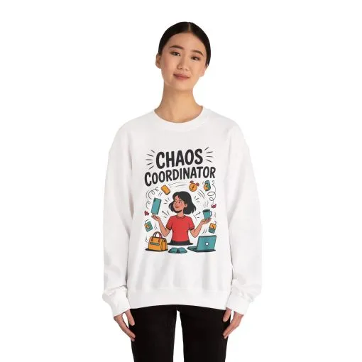 Chaos Coordinator Sweatshirt, Funny Mom Life Sweatshirt ,Gift for Busy Moms, Multitasking Mom Gift, Mom Life Sweatshirt, Mother's Day Gift - Image 7
