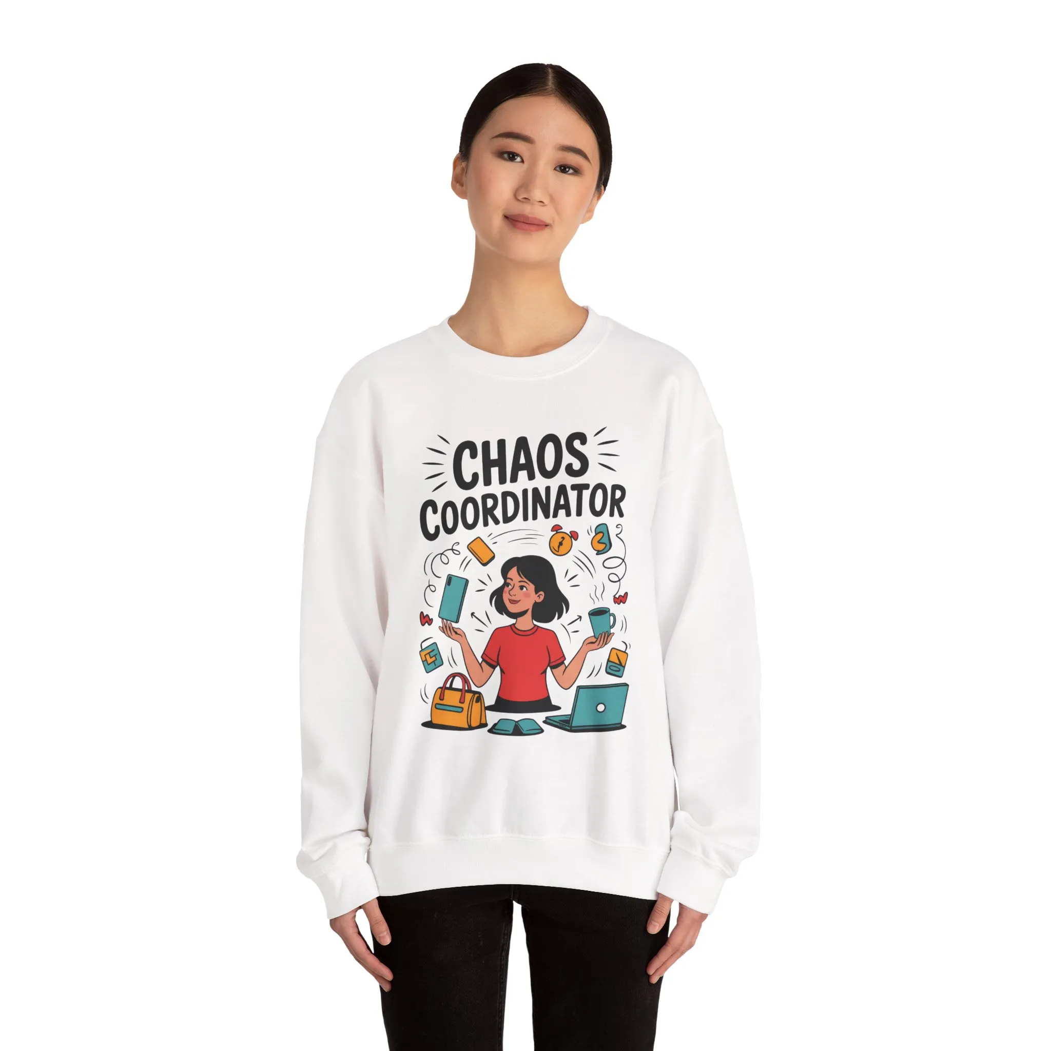 Chaos Coordinator Sweatshirt, Funny Mom Life Sweatshirt ,Gift for Busy Moms, Multitasking Mom Gift, Mom Life Sweatshirt, Mother's Day Gift - Image 7