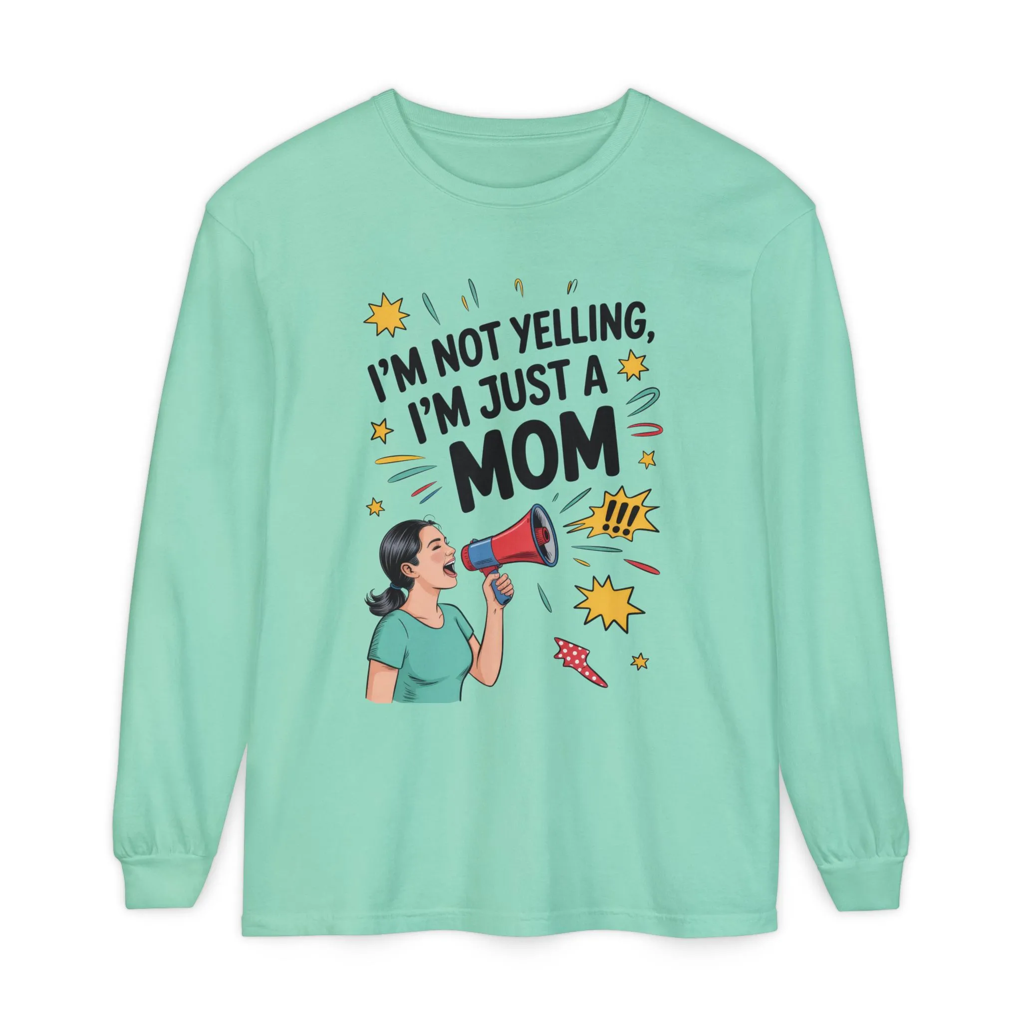 Funny Mom Long Sleeve T-Shirt, I'm Not Yelling I'm Just a Mom, Mother's Day Gift, Loud Mom Life Tank Top, Mother's Day Apparel - Image 29