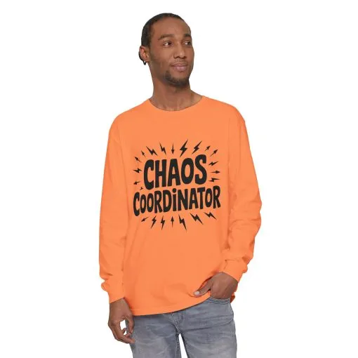 Chaos Coordinator Shirt Unisex Long Sleeve Tee, Funny Mom Life Gift, Mothers Day Shirt, Gifts for Team Leaders, Humor Apparel - Image 29