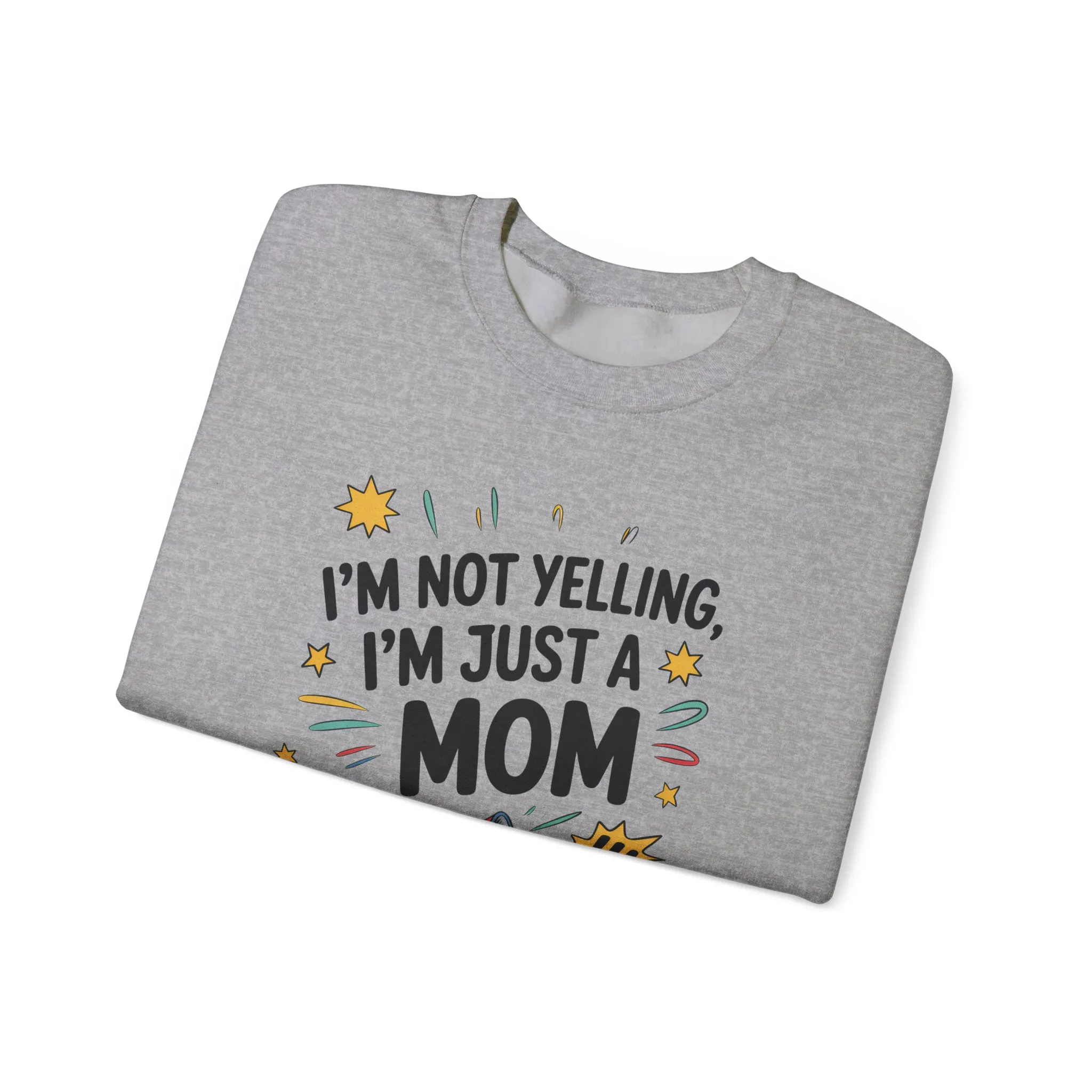 Funny Mom Sweatshirt, I'm Not Yelling I'm Just a Mom, Mother's Day Gift, Loud Mom Life Sweatshirt, Mother's Day Apparel, Family Humor Shirt - Image 11