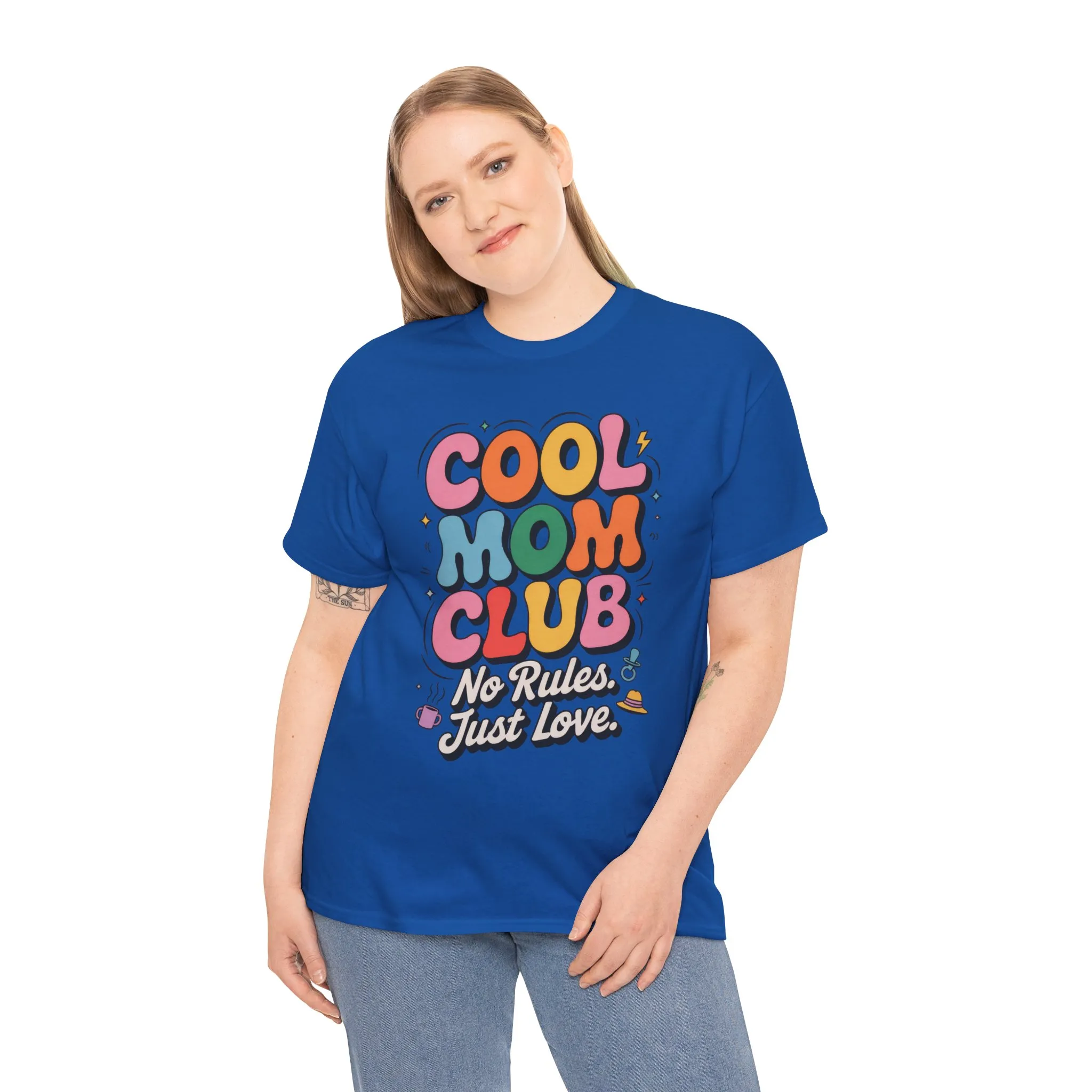 Cool Mom Club Tee, Fun Cotton T-Shirt for Moms, Mothers Day Gift, Parenting Humor Apparel, Fun Mom Shirt, No Rules Just Love Retro Style - Image 24