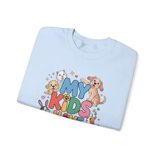 My Kids Have Paws Sweatshirt, Pet Lover Gift, Cute Animal Shirt, Cute Pet Mom Tee, Animal Parent T-Shirt, Gift for Animal Lovers - Image 46