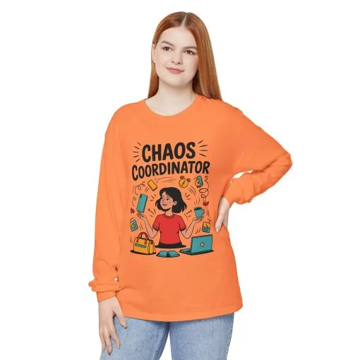 Chaos Coordinator Women's Long Sleeve, Mom Life Graphic Long Sleeve, Gift for Busy Moms, Multitasking Mom Gift, Cute Mother's Day Gift - Image 20