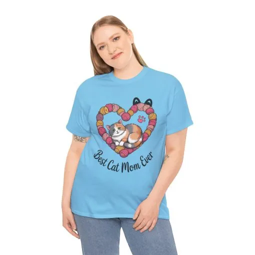 Best Cat Mom Ever T-Shirt, Cat Lover Gift, Pet Mom Shirt, Funny Animal Apparel, Cute Gift for Cat Moms, Gift for Cat Lovers, Kitty Mom Shirt - Image 15