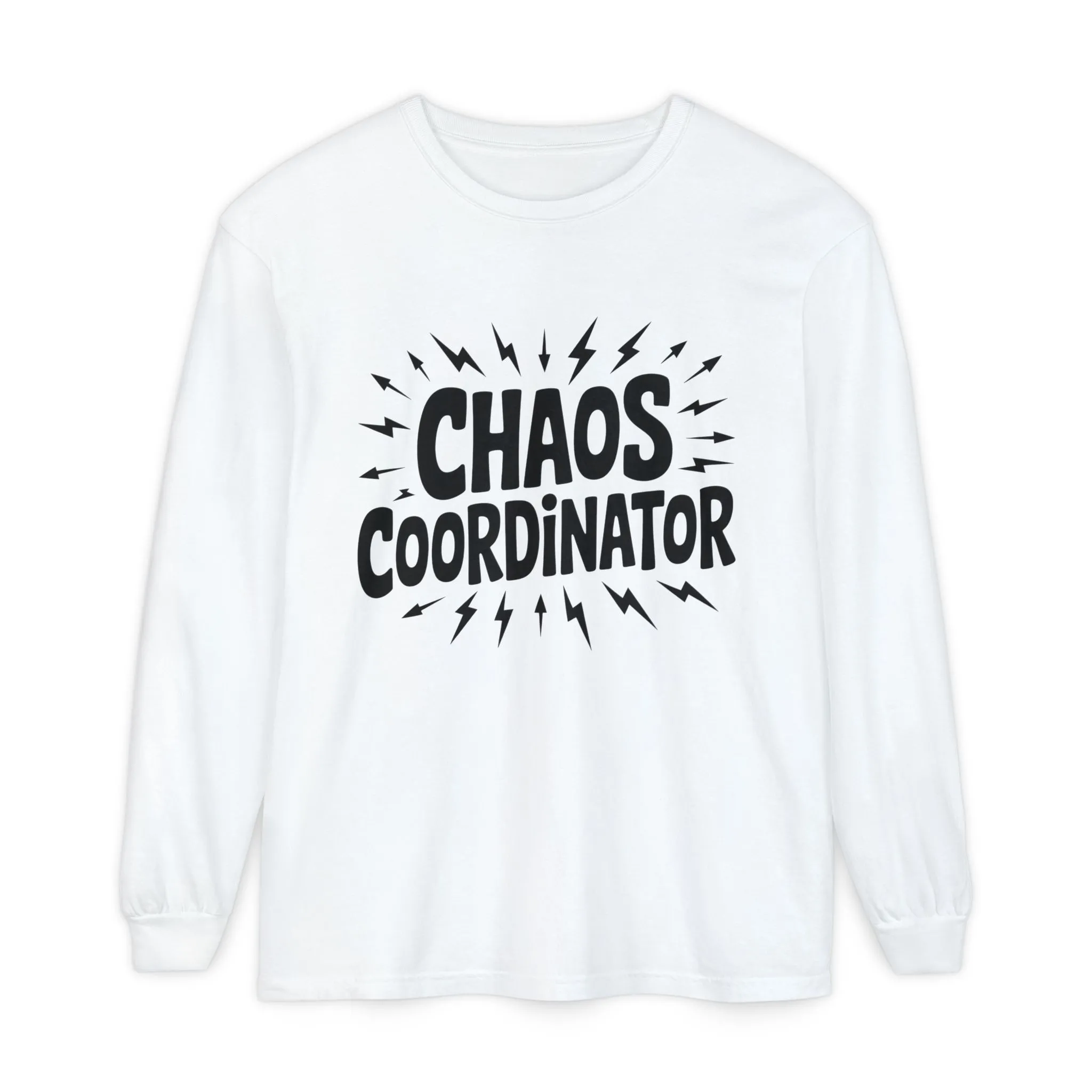Chaos Coordinator Shirt Unisex Long Sleeve Tee, Funny Mom Life Gift, Mothers Day Shirt, Gifts for Team Leaders, Humor Apparel - Image 4