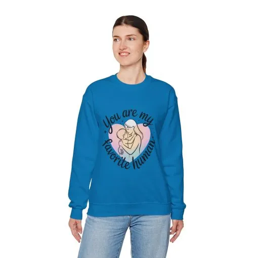 You Are My Favorite Human Mom Sweatshirt, Cute Pastel Heavy Blend Crewneck for Mothers Day, Cozy Gift for Moms, Mothers Day Gift - Image 21