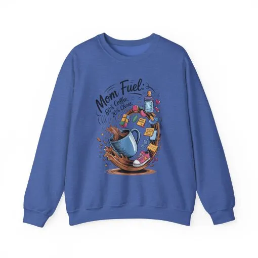 Mom Fuel Unisex Crewneck Sweatshirt, Perfect for Coffee Lovers, Gifts for Moms, Cozy Casual Wear, Funny Graphic Sweatshirt, Mother's Day - Image 40