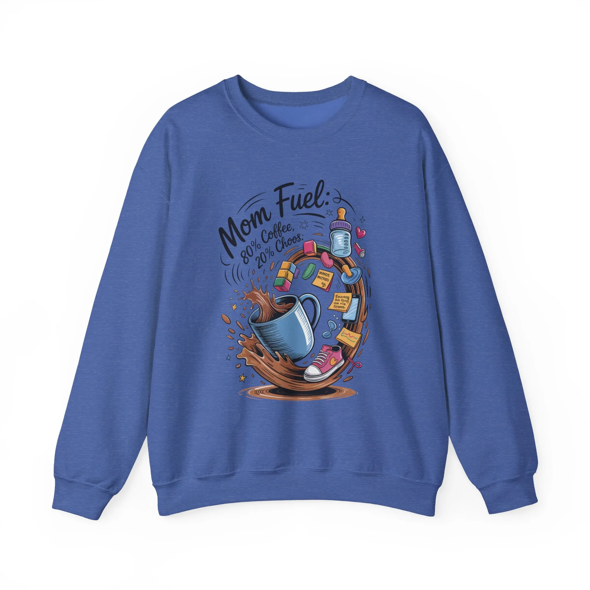 Mom Fuel Unisex Crewneck Sweatshirt, Perfect for Coffee Lovers, Gifts for Moms, Cozy Casual Wear, Funny Graphic Sweatshirt, Mother's Day - Image 40