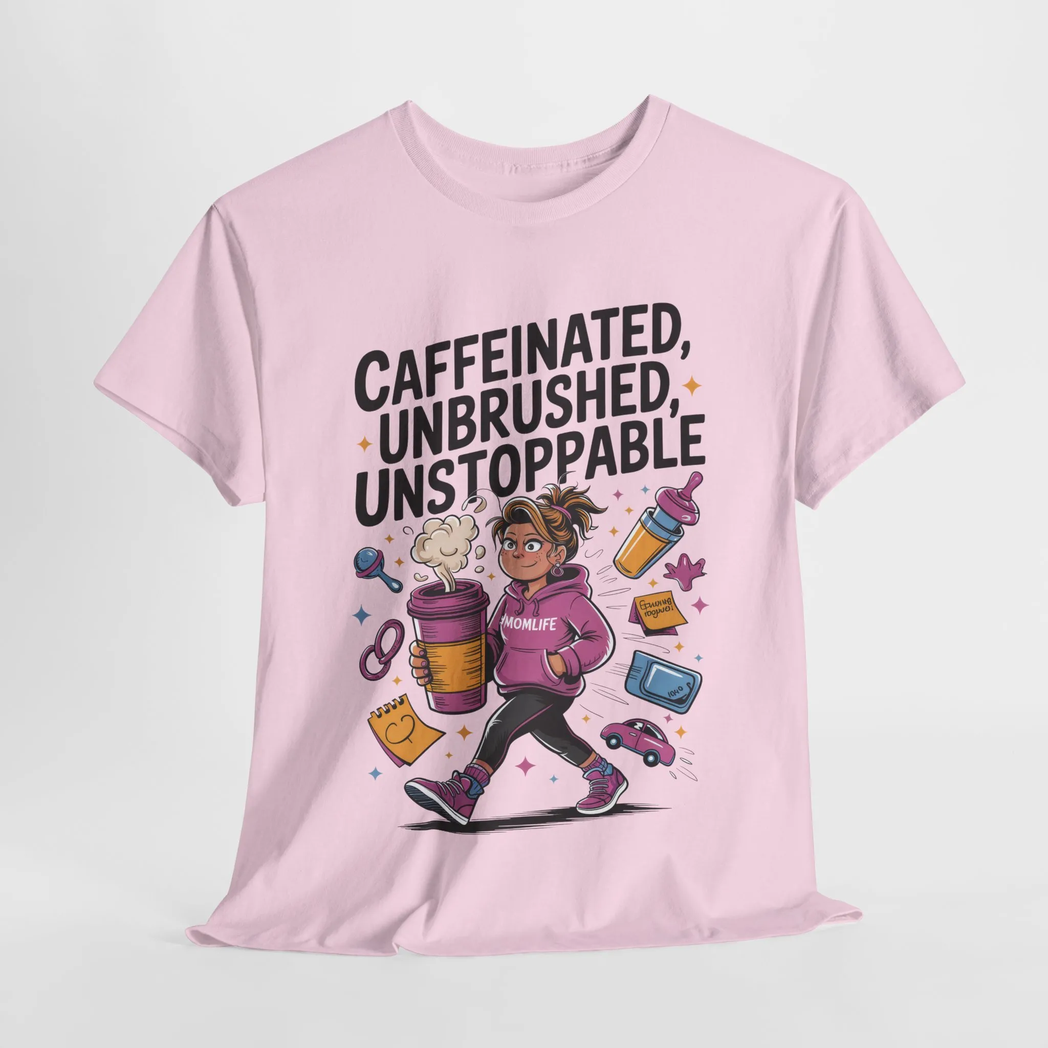 Funny Mom Life Graphic Shirt, Mother's Day Gift, Cotton Tee for Tired but Fierce Mothers, Coffee and Mom T-Shirt, mom life shirt - Image 27
