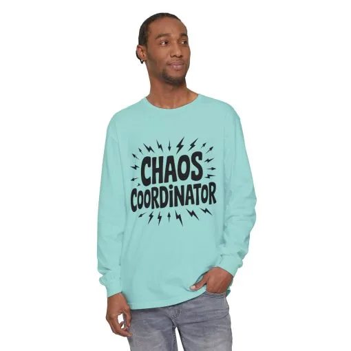 Chaos Coordinator Shirt Unisex Long Sleeve Tee, Funny Mom Life Gift, Mothers Day Shirt, Gifts for Team Leaders, Humor Apparel - Image 40