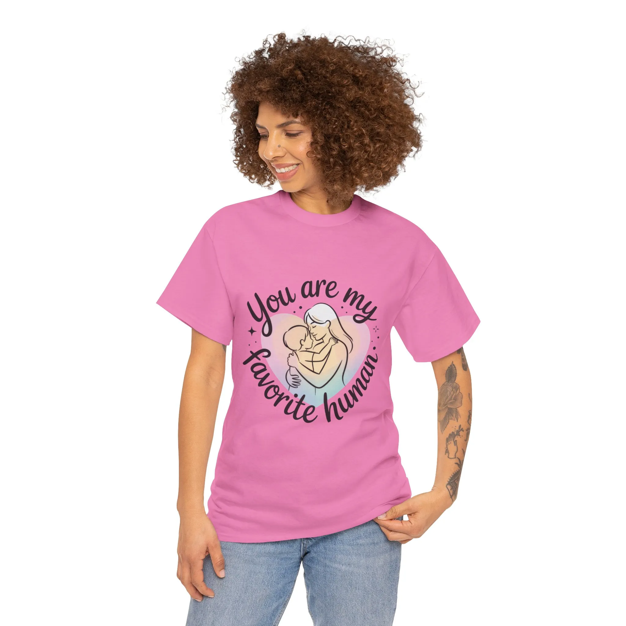 You Are My Favorite Human T-Shirt, Cute Mother and Child Shirt, Gift for Mom or Baby Shower, Mother's Day Gift - Image 3