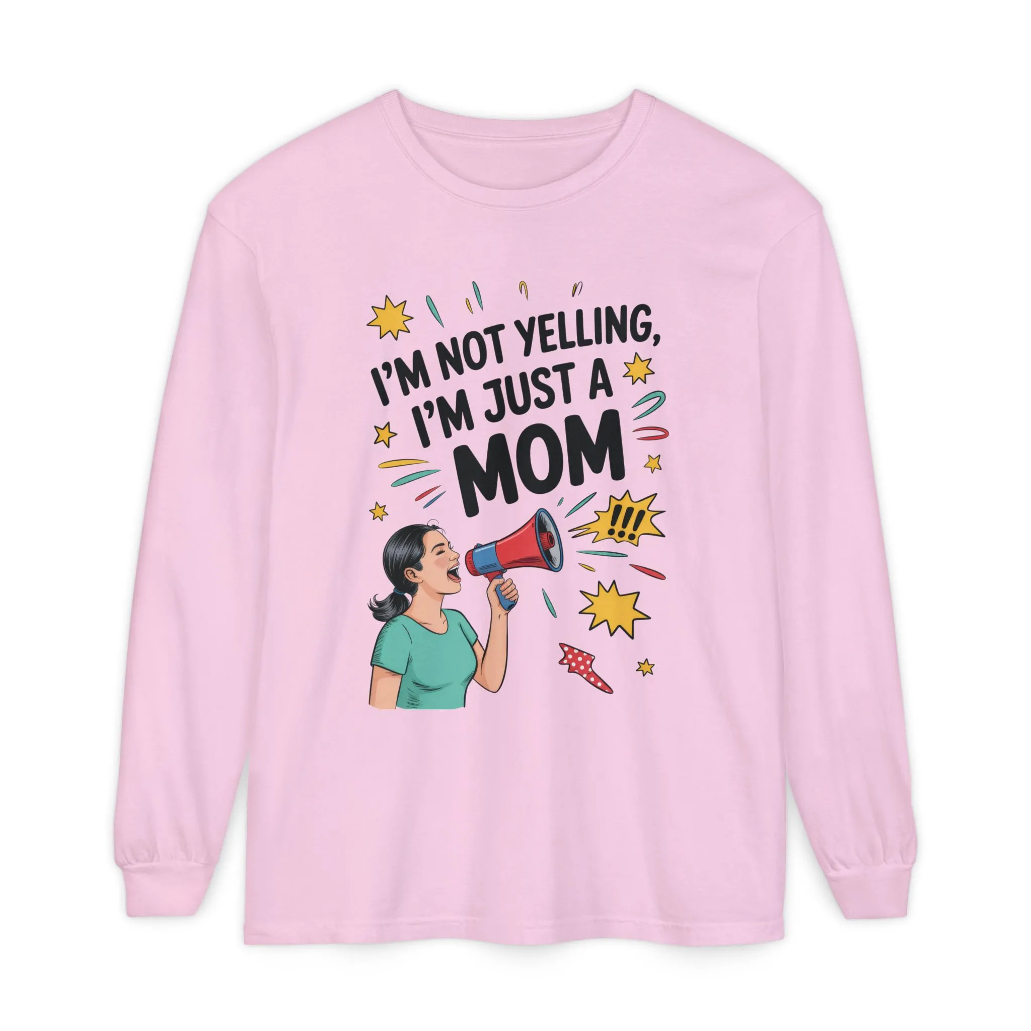 Funny Mom Long Sleeve T-Shirt, I'm Not Yelling I'm Just a Mom, Mother's Day Gift, Loud Mom Life Tank Top, Mother's Day Apparel - Image 15