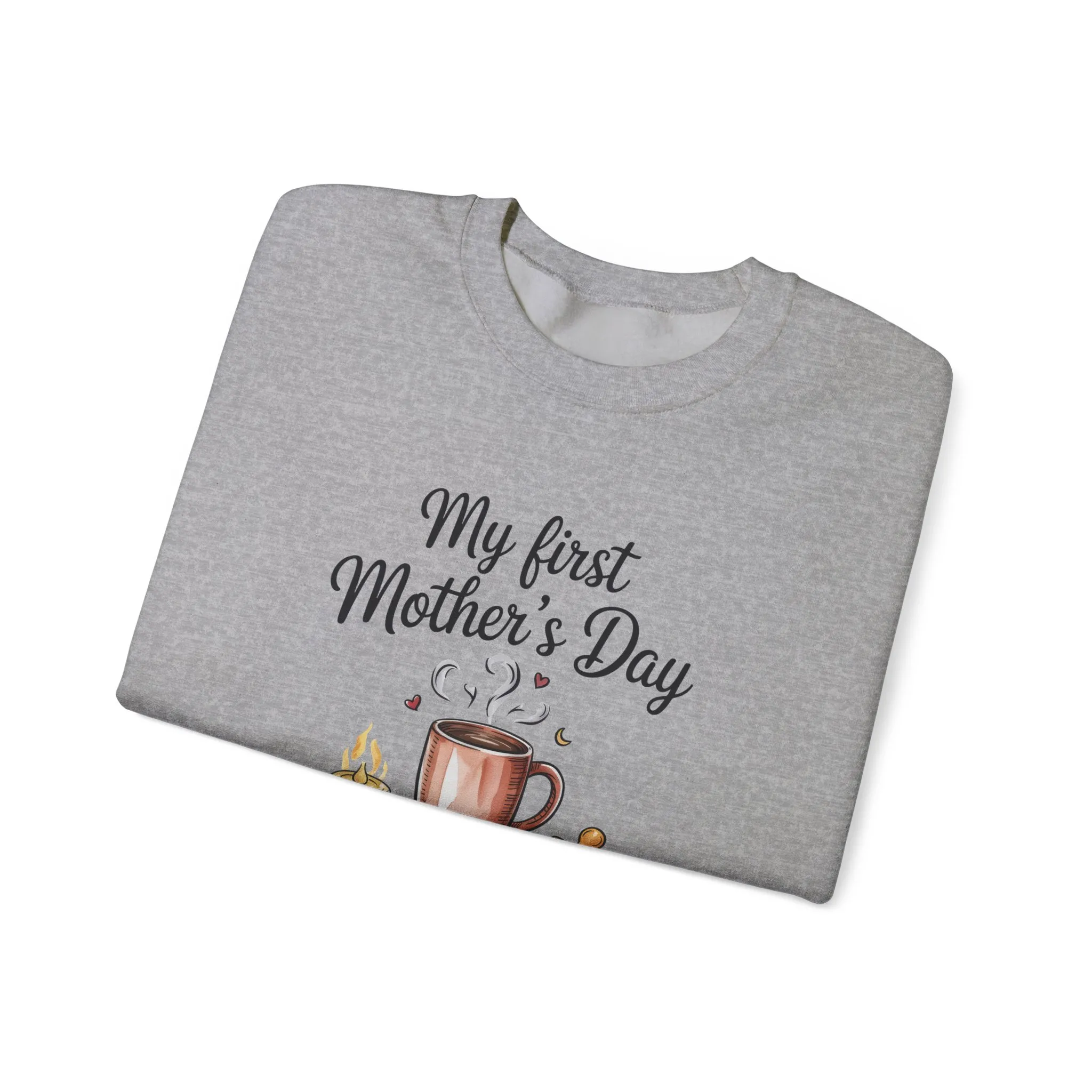 My First Mother's Day Sweatshirt, Cozy Crewneck for Moms, Gift for New Mothers, Baby Shower Tee, Snuggles & Sleepless Nights - Image 14