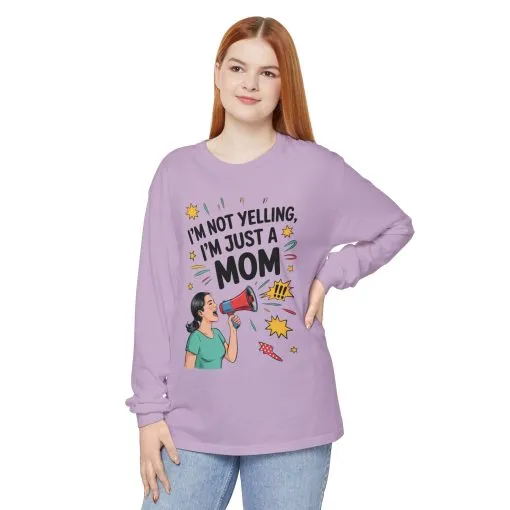 Funny Mom Long Sleeve T-Shirt, I'm Not Yelling I'm Just a Mom, Mother's Day Gift, Loud Mom Life Tank Top, Mother's Day Apparel - Image 14