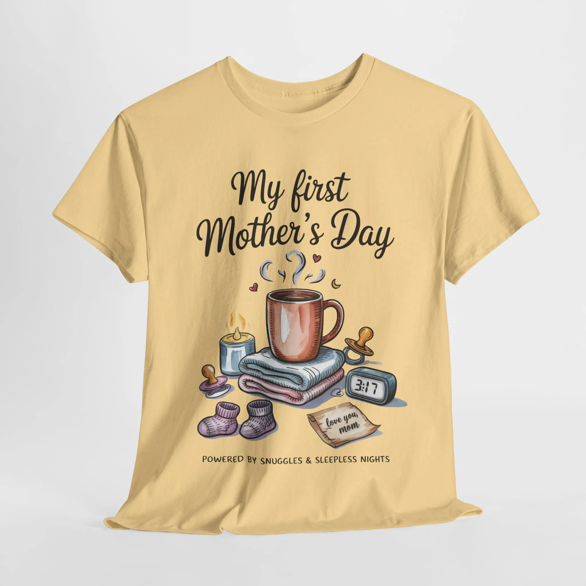 My First Mother's Day Tee, Gift for New Moms, Cute Mother's Day Shirt, Snuggle-Inspired Apparel, Baby Shower Tee - Image 12