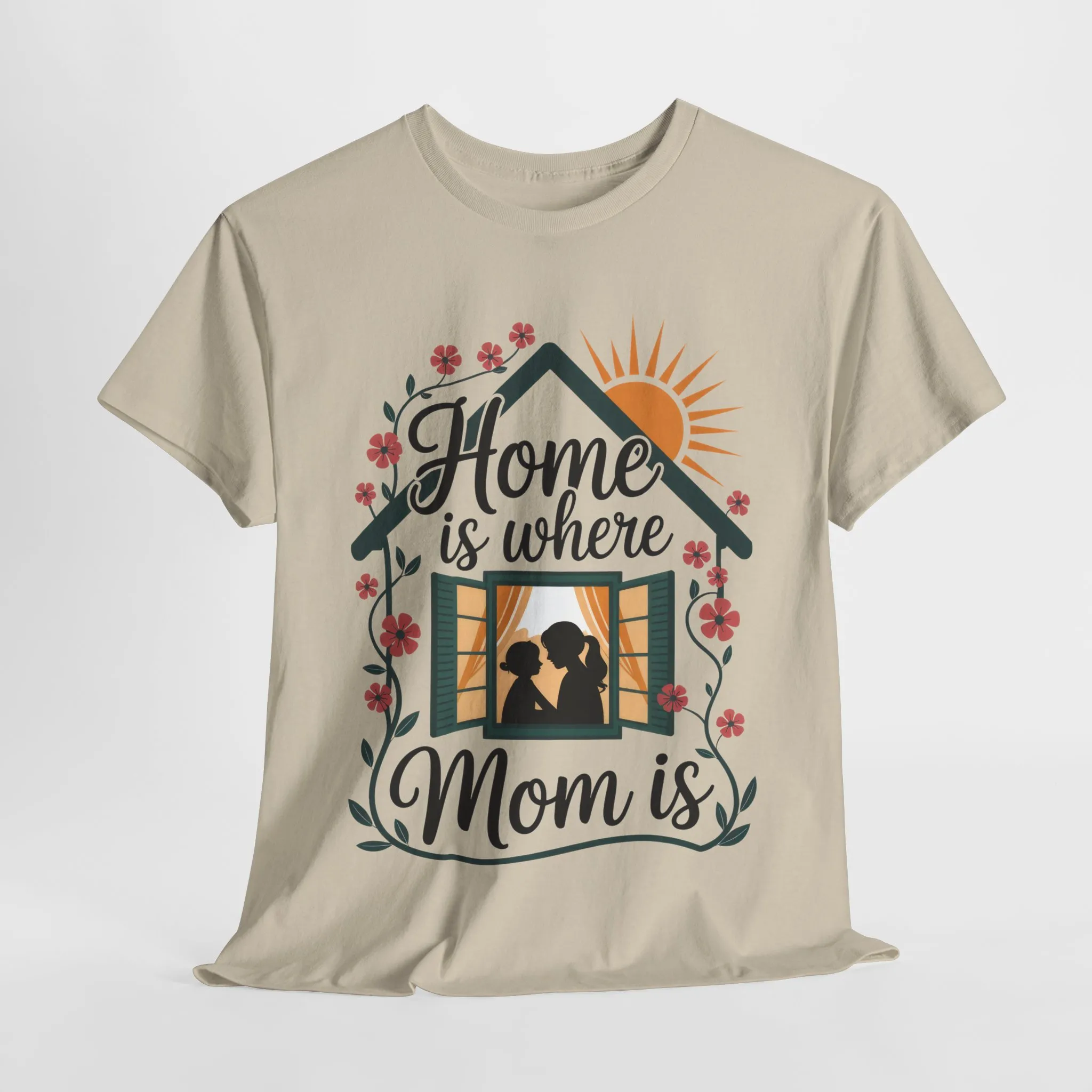 Home Is Where Mom Is T-Shirt, Mother's Day Cotton Tee, Cute Family Gift for Mom, Sentimental Mom Shirt for Her, mother's day Gift - Image 28