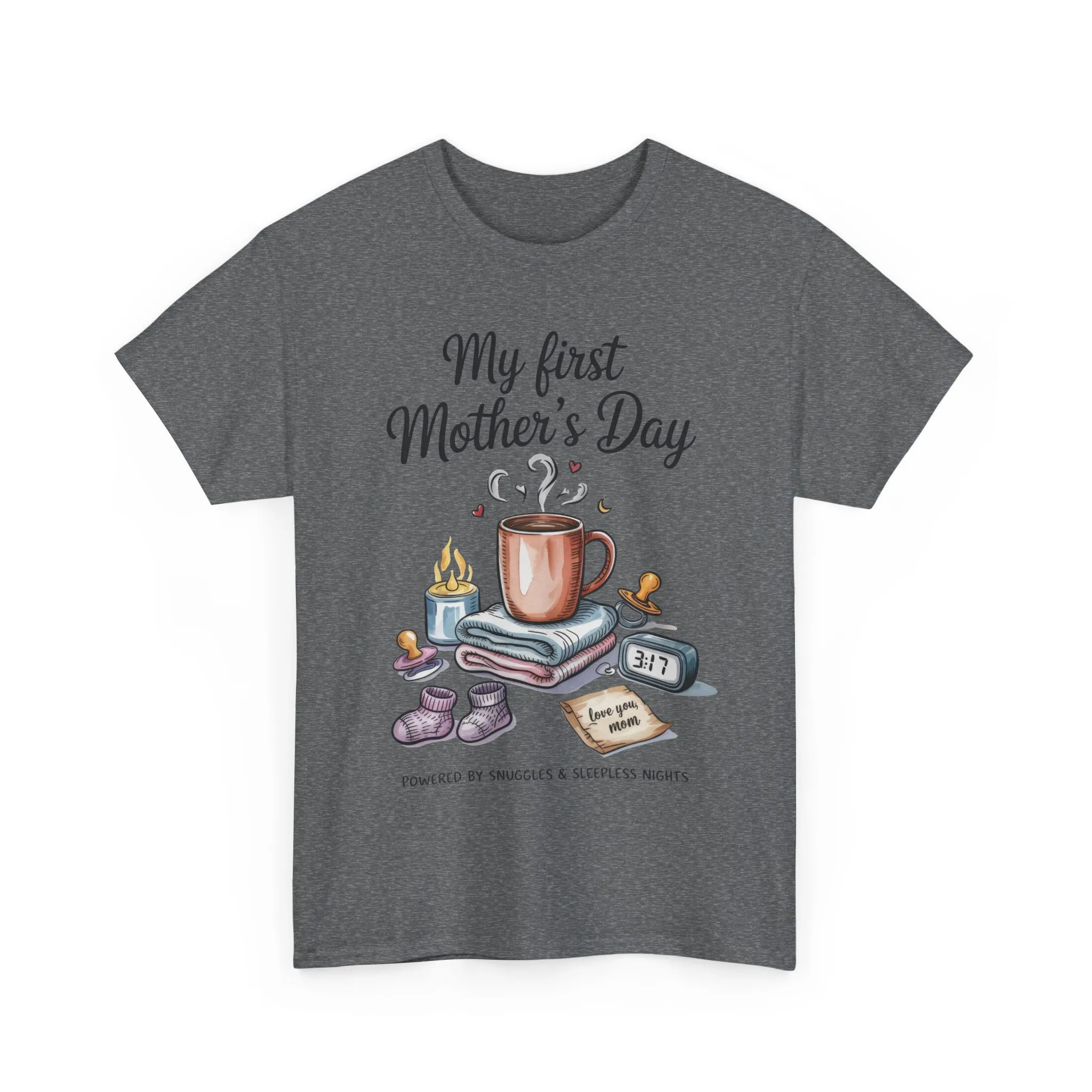 My First Mother's Day Tee, Gift for New Moms, Cute Mother's Day Shirt, Snuggle-Inspired Apparel, Baby Shower Tee - Image 24