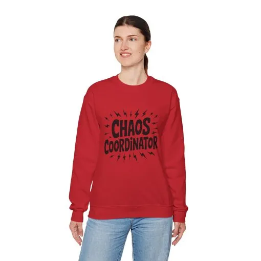 Chaos Coordinator Sweatshirt, Funny Gift for Moms, Mother's Day Gift, TeacherSweatshirt, Casual Graphic Tee, Women's Gift Idea - Image 3