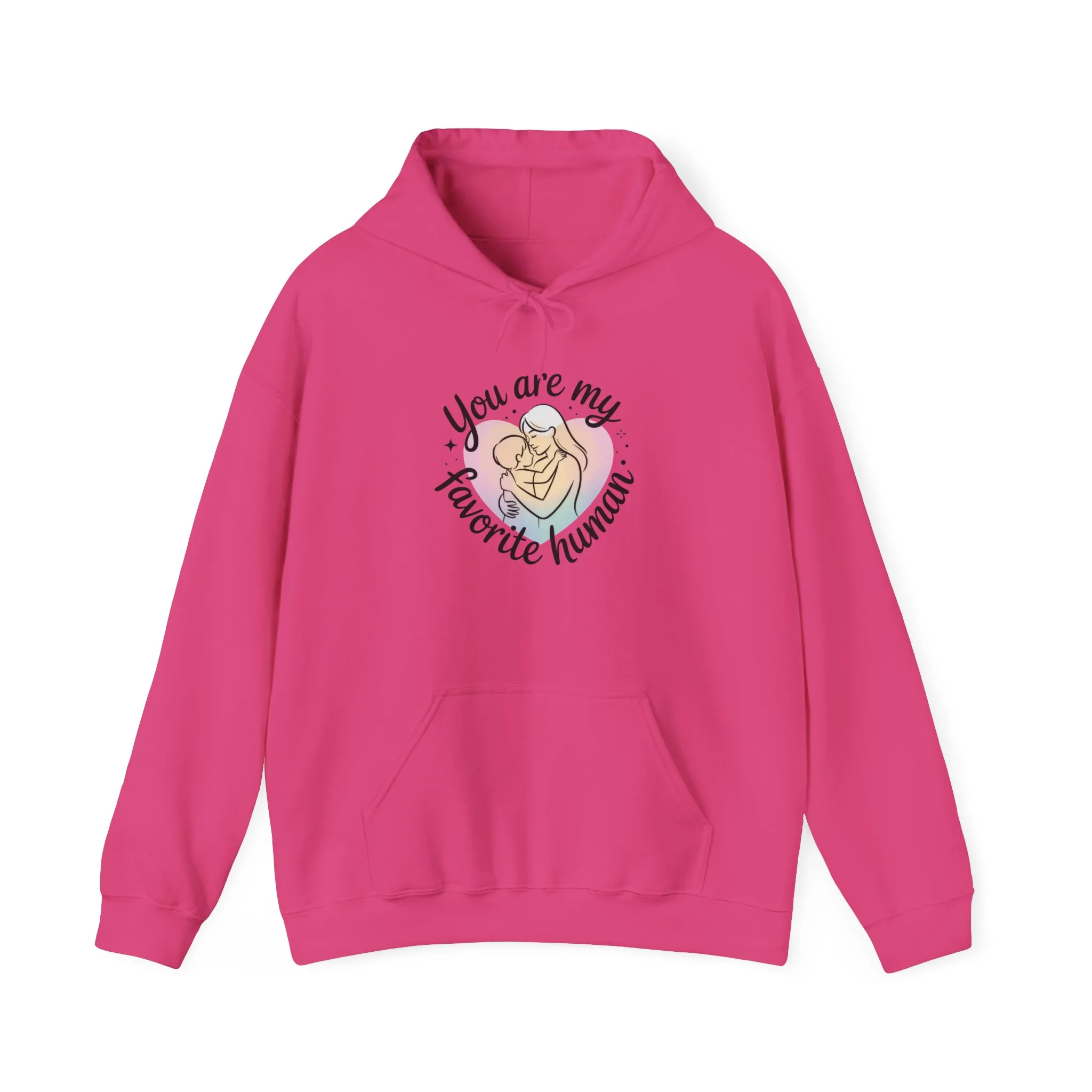 You Are My Favorite Human Hoodie, Cute Mom and Baby Pastel Design, Mothers Day Hooded Sweatshirt Gift - Image 33