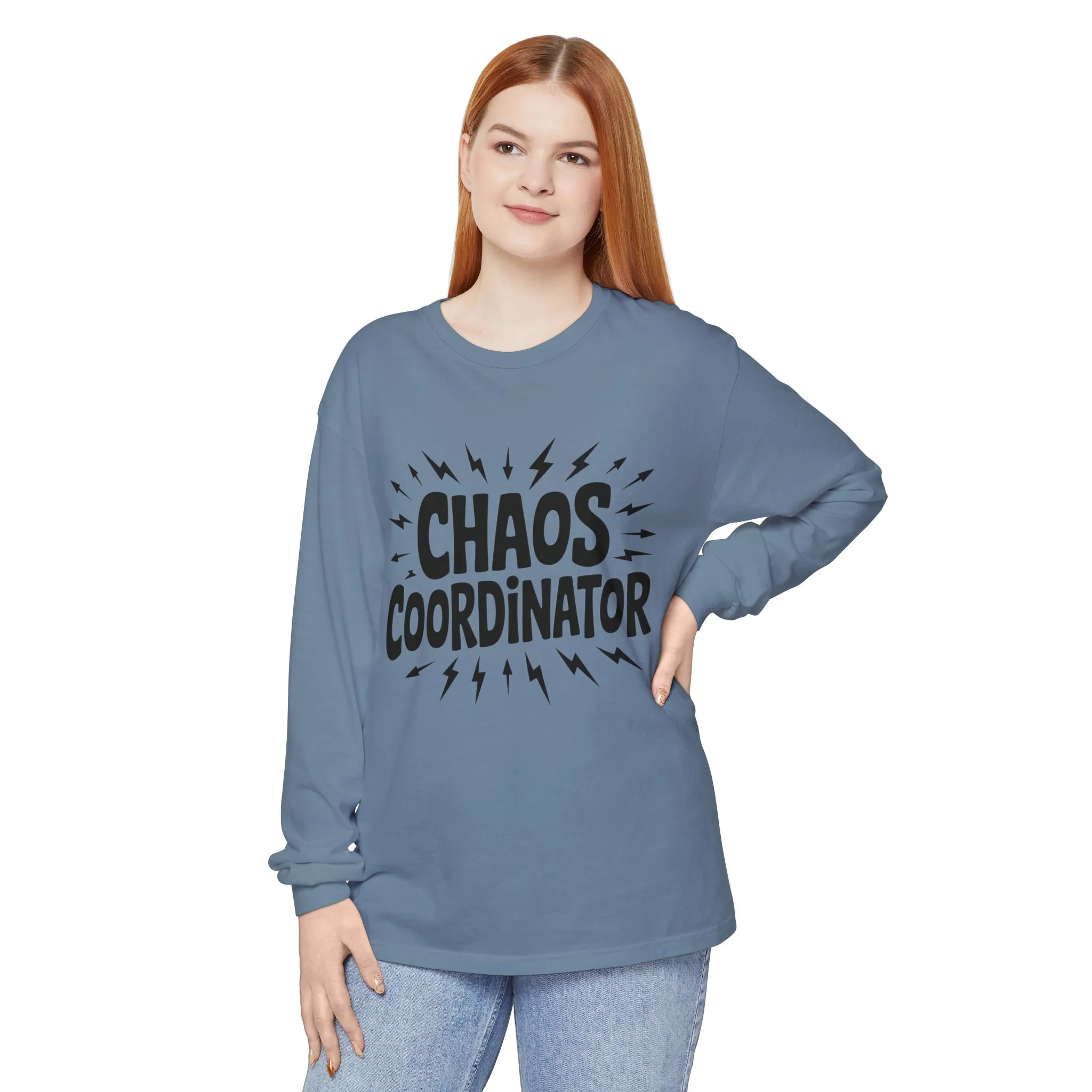 Chaos Coordinator Shirt Unisex Long Sleeve Tee, Funny Mom Life Gift, Mothers Day Shirt, Gifts for Team Leaders, Humor Apparel - Image 3