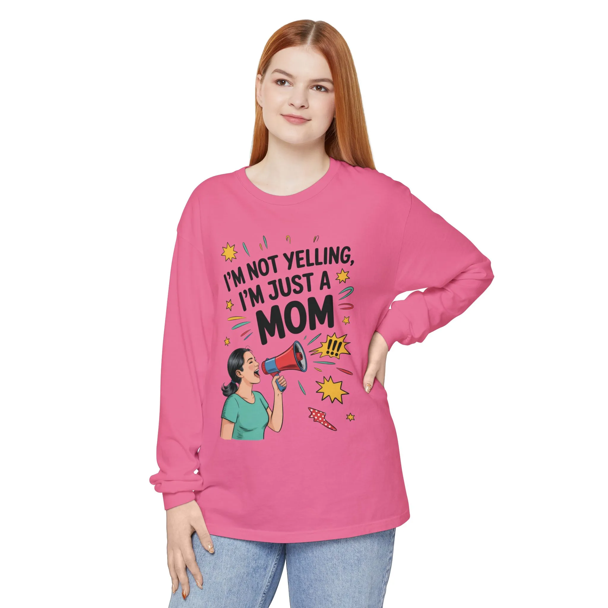 Funny Mom Long Sleeve T-Shirt, I'm Not Yelling I'm Just a Mom, Mother's Day Gift, Loud Mom Life Tank Top, Mother's Day Apparel - Image 18