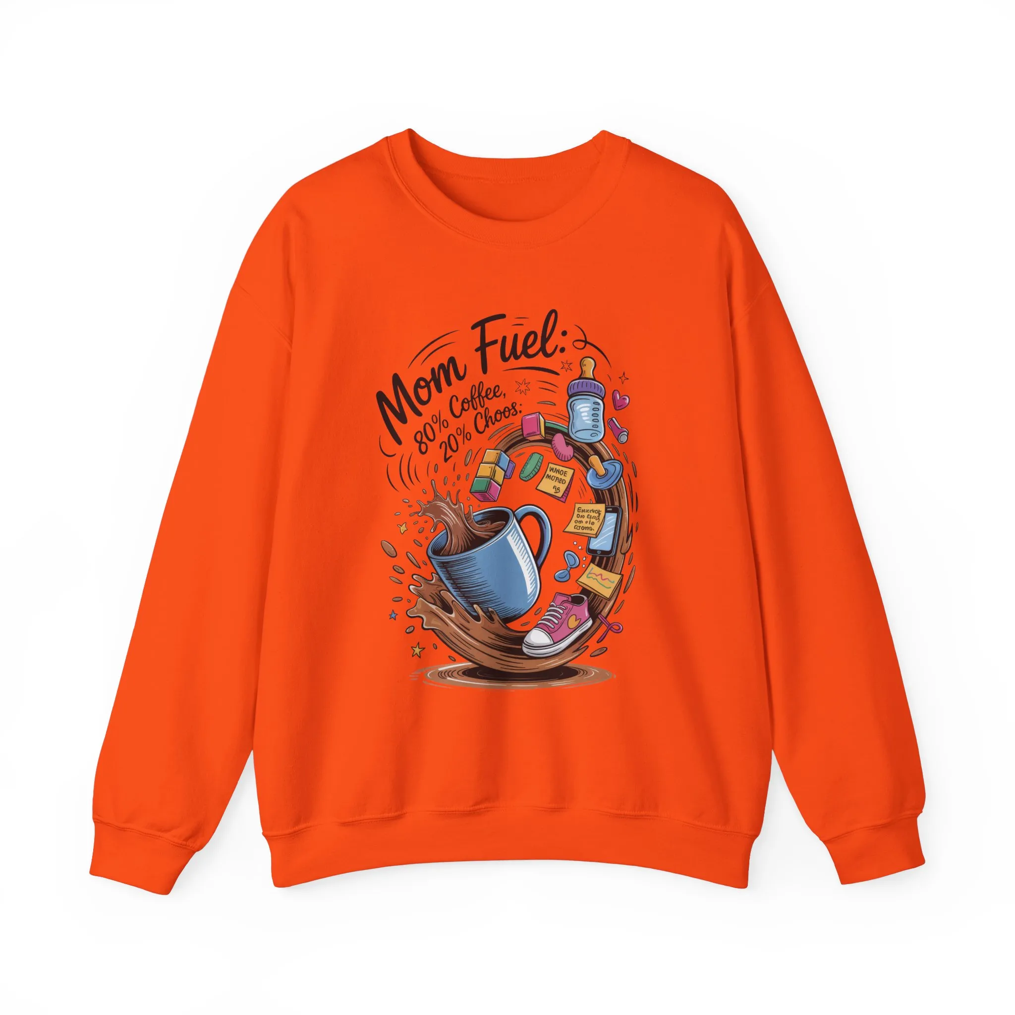 Mom Fuel Unisex Crewneck Sweatshirt, Perfect for Coffee Lovers, Gifts for Moms, Cozy Casual Wear, Funny Graphic Sweatshirt, Mother's Day - Image 36