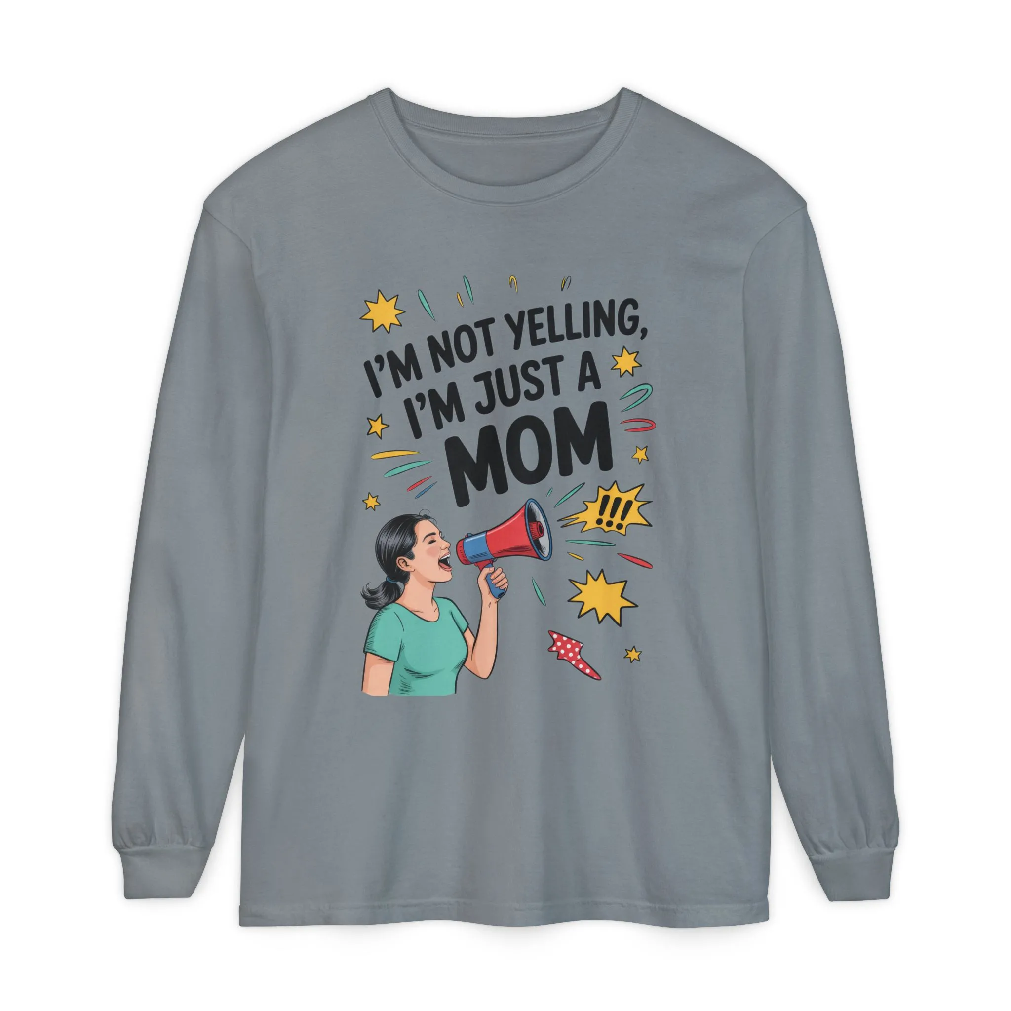 Funny Mom Long Sleeve T-Shirt, I'm Not Yelling I'm Just a Mom, Mother's Day Gift, Loud Mom Life Tank Top, Mother's Day Apparel - Image 9