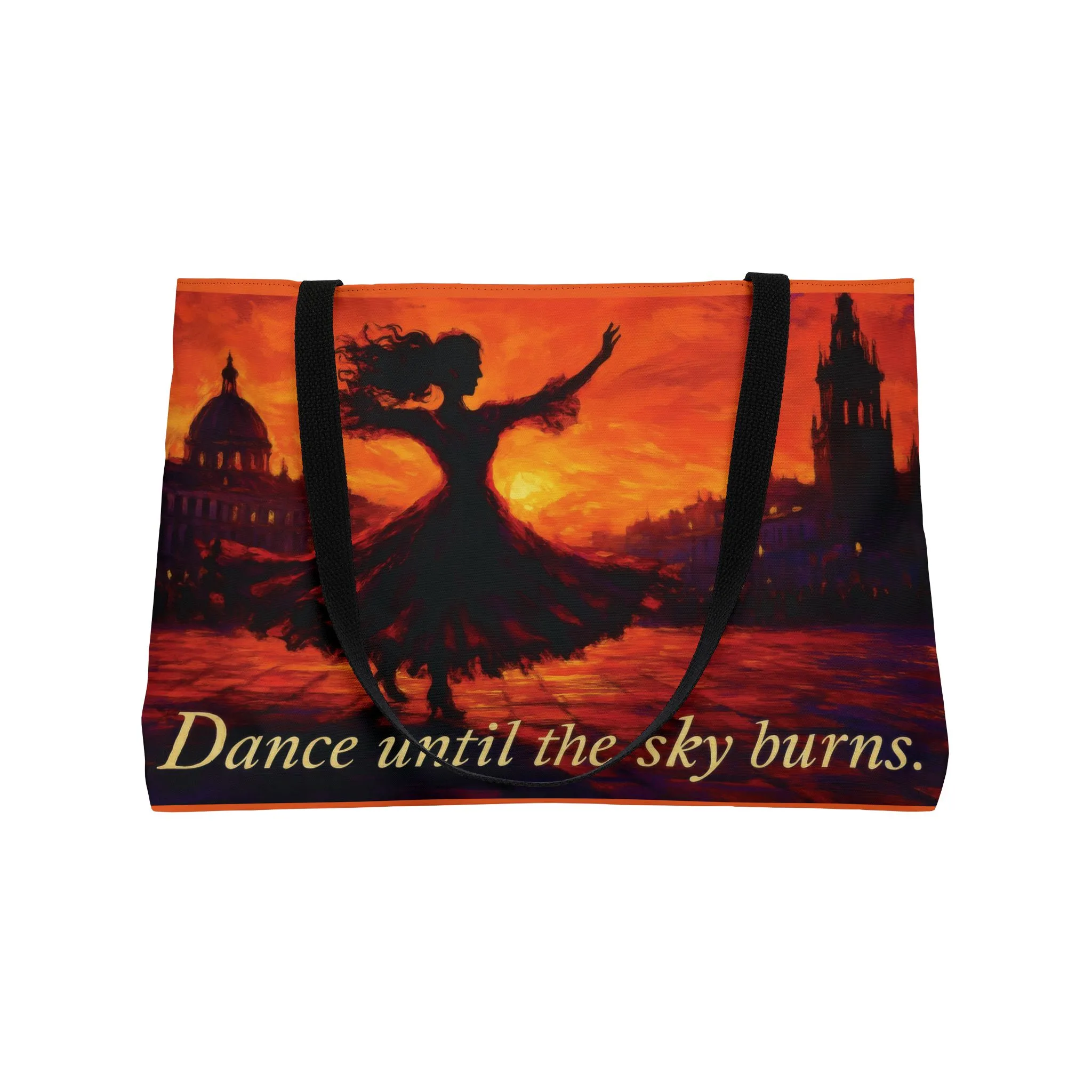 Dance Until the Sky Burns Weekender Tote Bag, Stylish Travel Bag, Beach Tote, Gym Bag, Weekend Getaway Bag - Image 5