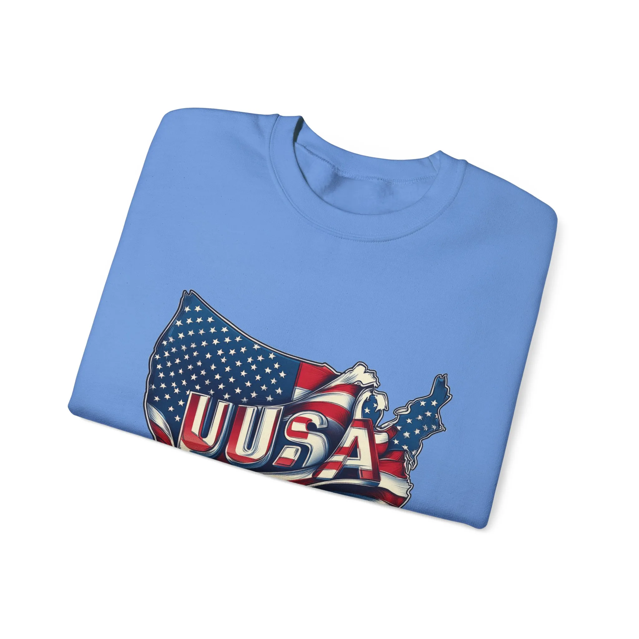 Patriotic USA Crewneck Sweatshirt, Unisex Sweatshirt, American Flag Apparel, Casual Comfort, Great for Independence Day and Holidays - Image 18