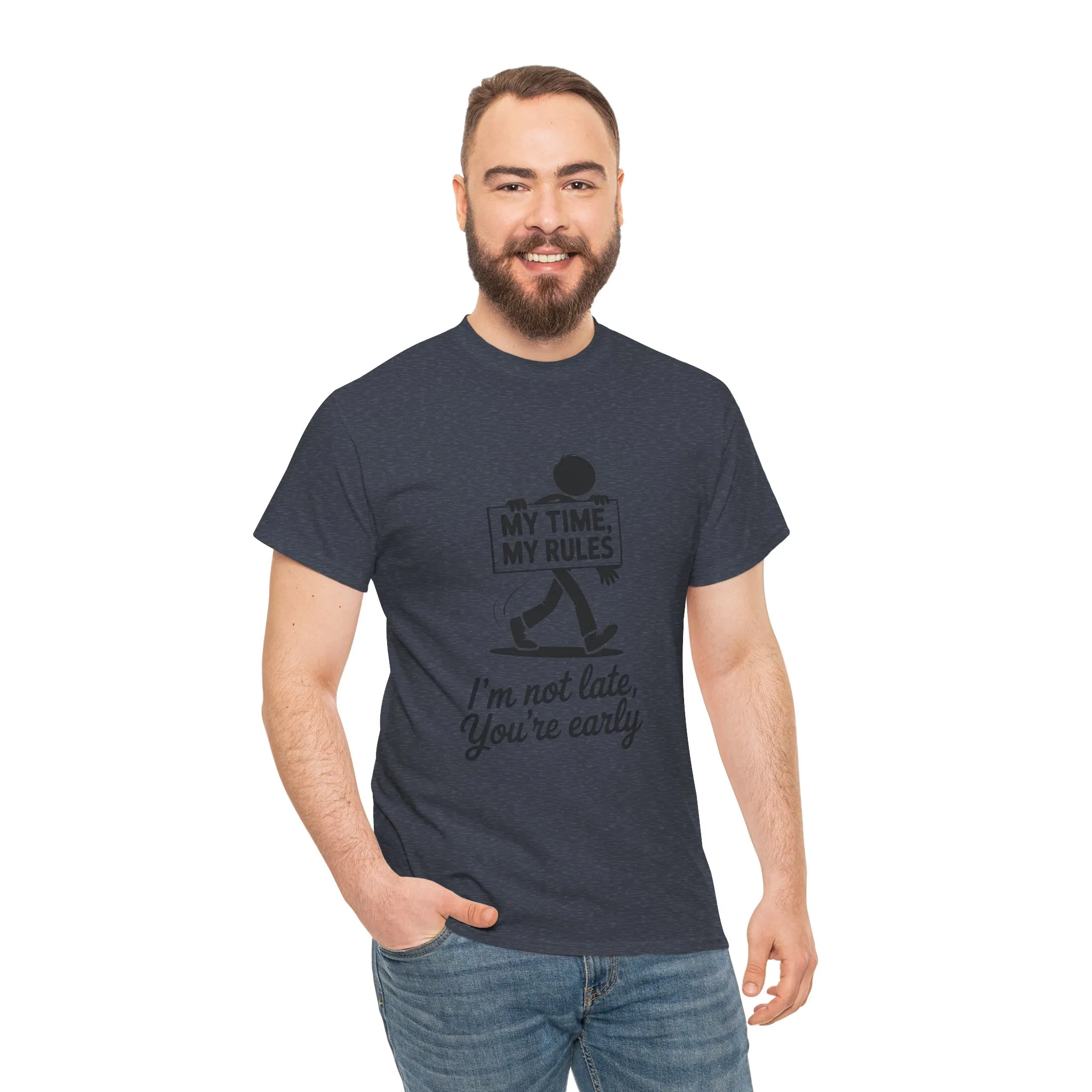 My Time My Rules Men's T-Shirt, Funny T-Shirt, Casual Wear, confident Men's shirt, self love t shirt, Time Management Humor, sassy quote tee - Image 29