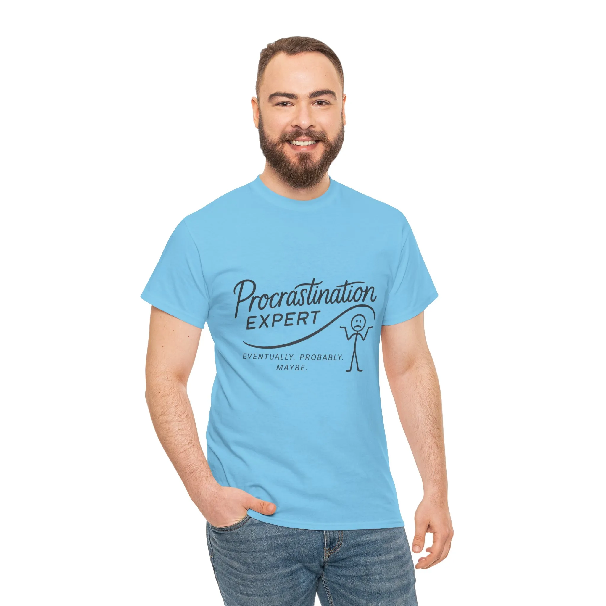 Procrastination Expert Men's Tee, Funny Shirt for Slackers, Gift for Students, Men's Comfortable Casual Wear, Laughs for Every Occasion - Image 25