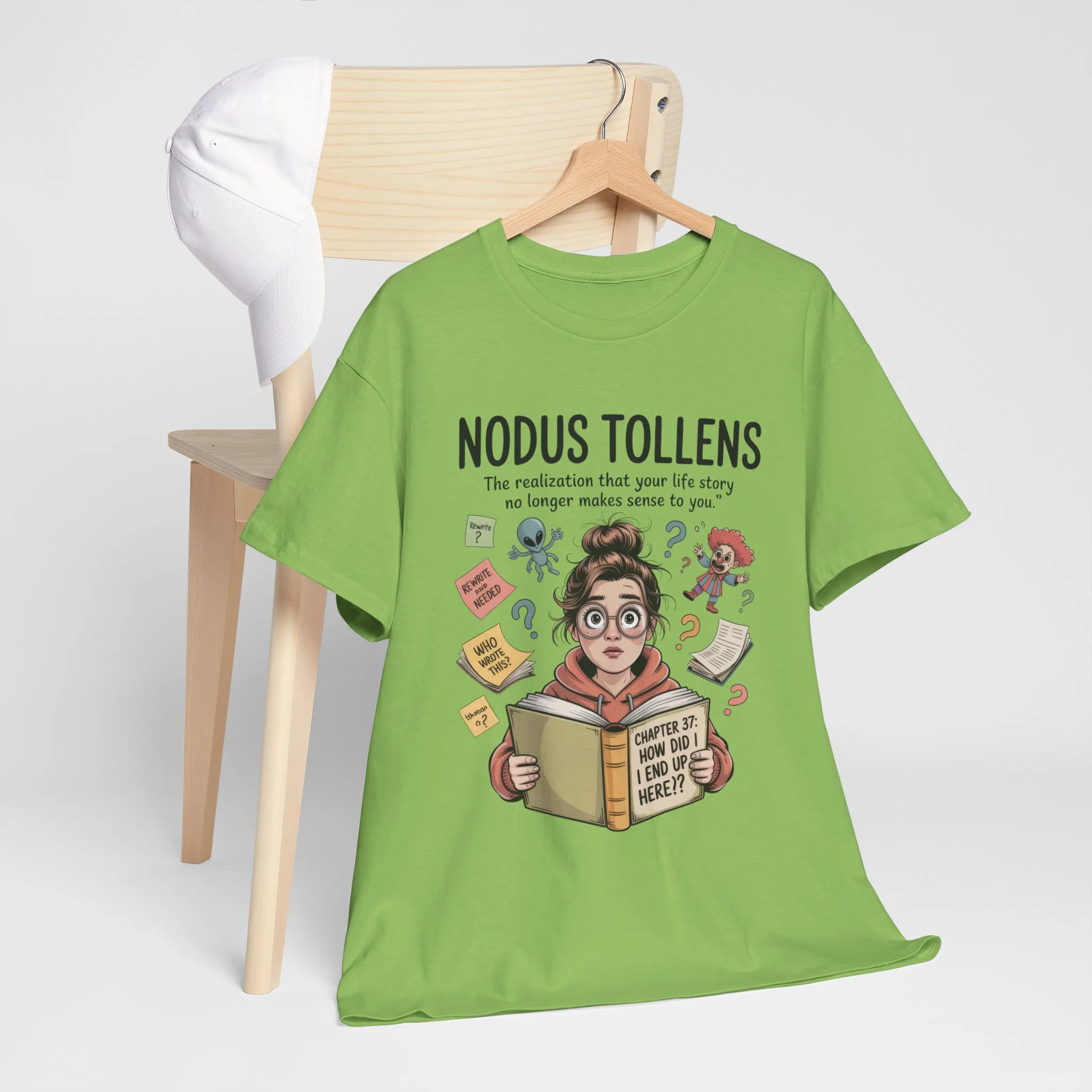 Nodus Tollens Tee, Women`s Heavy Cotton Shirt, Latin Words, Moods & Modes, Self-Awareness, Personal Development - Image 36