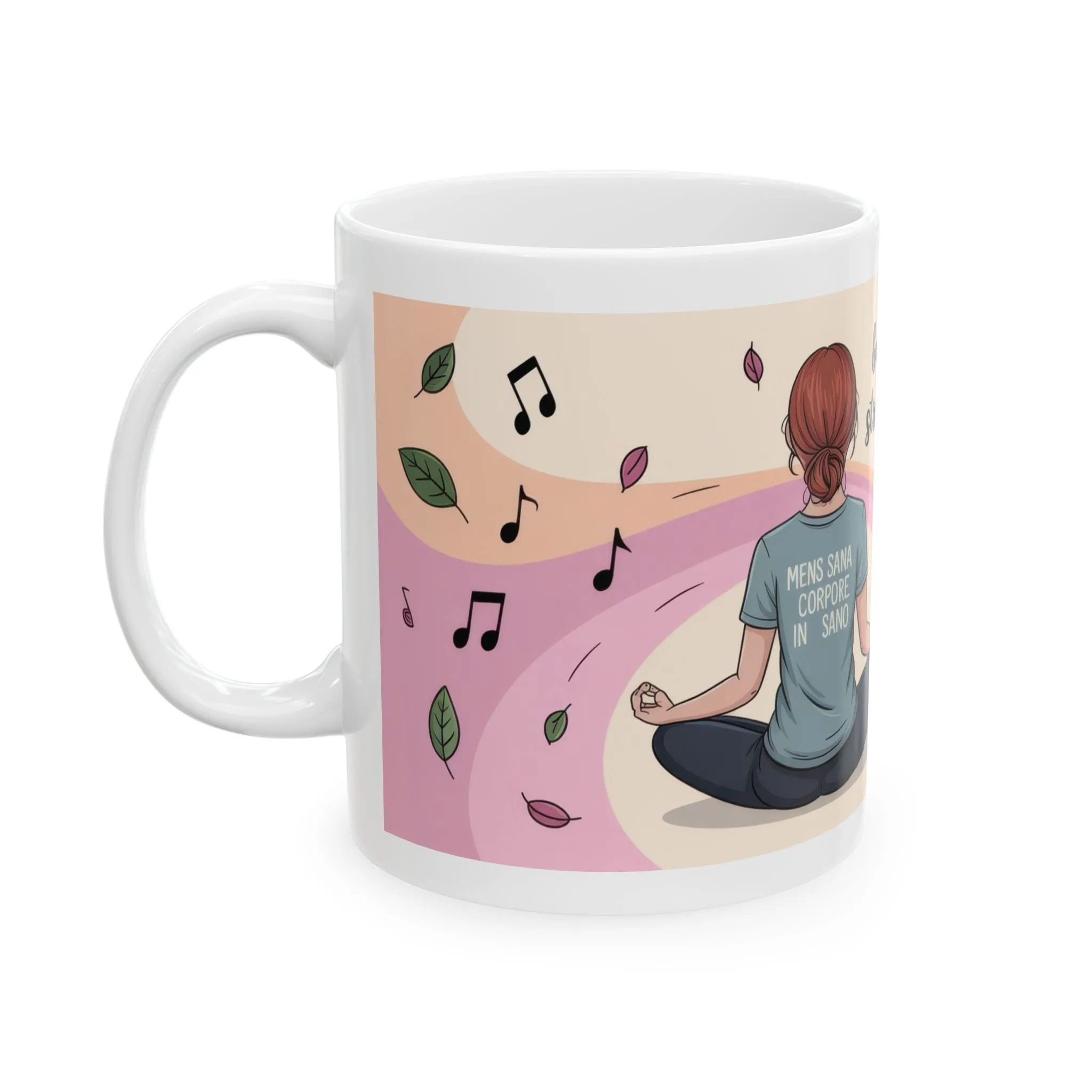 Zen Ceramic Mug, Sarcastic Yoga Coffee Cup, Yoga Lover Gift, Meditation Mug, Self-Care Beverage Holder, Funny Zen Mug - Image 3