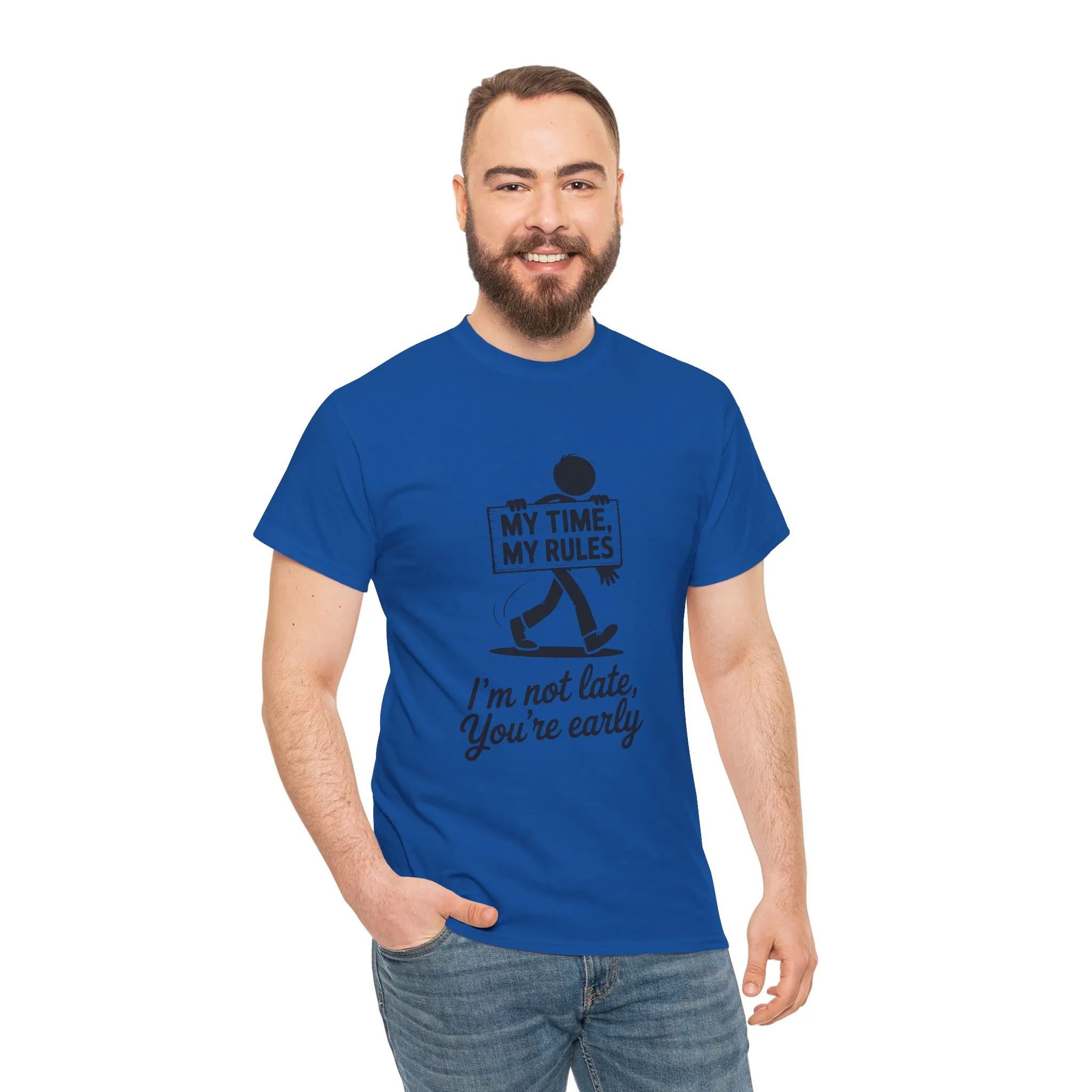 My Time My Rules Men's T-Shirt, Funny T-Shirt, Casual Wear, confident Men's shirt, self love t shirt, Time Management Humor, sassy quote tee - Image 26